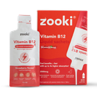 Zooki Liposomal Vitamin B12 2500mcg Strawberry Flavour 14 x 10ml Liquid Sachets image 1