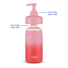 Wild Rose Ombre Refillable Body Wash Case image 2