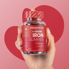 Novomins Iron 20mg + Vitamin C Strawberry Flavoured 60 Gummies image 4