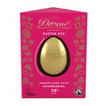 Divine 70% Cocoa Dark Chocolate with Raspberries Easter Egg 90g