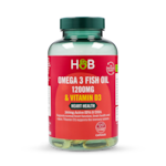 Holland & Barrett Omega 3 Fish Oil + D3 1200mg 120 Capsules