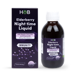 Holland & Barrett Elderberry Night time with Vitamin C&D, Zinc & Chamomile 200ml Liquid