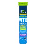 Holland & Barrett High Strength Vit B Complex Effervescent Blackcurrant Flavour 20 Tablets