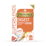 Twinings Superblends Digest Ginger & Turmeric with Fig 20 Teabags