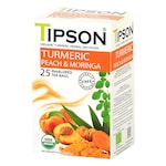 Tipson Organic Turmeric Peach & Moringa 25 Tea Bags