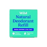 WILD Fresh Cotton & Sea Salt Natural Deodorant Refill 40g