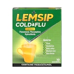 Lemsip Cold & Flu Lemon 10 Sachets