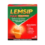 Lemsip Max Honey & Ginger Flavour Powder for Oral Solution 10 Sachets