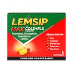 Lemsip Max Cold & Flu 8 Capsules