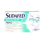 Sudafed Mucus Relief Triple Action Cold & Flu 16 Tablets