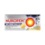 Nurofen Day & Night Cold & Flu 200mg/5mg 16 Tablets