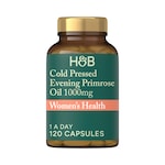 Holland & Barrett Cold Pressed Evening Primrose Oil 1000mg 120 Capsules