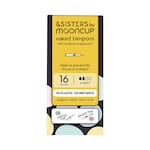 &SISTERS by Mooncup Organic Cotton Tampons with Eco Applicator - Light 16 Pack