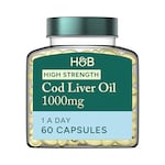 Holland & Barrett Pure Cod Liver Oil 1000mg 60 Capsules