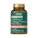 Holland & Barrett High Strength Cold Pressed Evening Primrose Oil 1500mg 120 Capsules