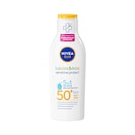 NIVEA Sun Kids Sensitive Protect & Care Suncream Lotion SPF 50+ 200ml