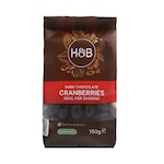 Holland & Barrett Dark Chocolate Cranberries 150g