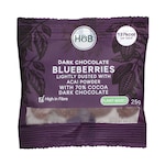 Holland & Barrett Dark Chocolate Blueberries 25g