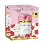 Twinings Refresh Raspberry & Lemon Sparkling Drink 4x 250ml