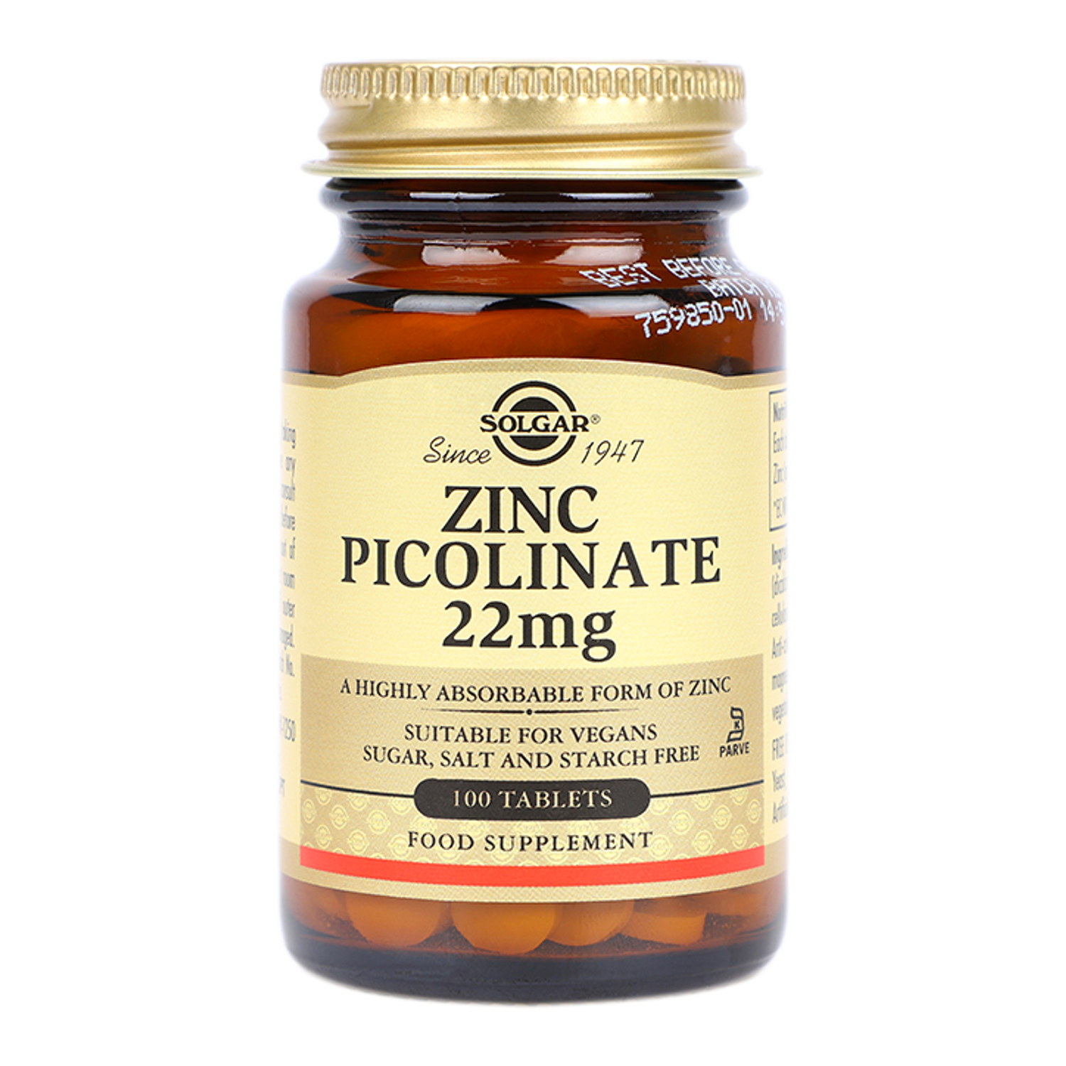 Solgar Zinc Picolinate 22mg Tablets Holland & Barrett