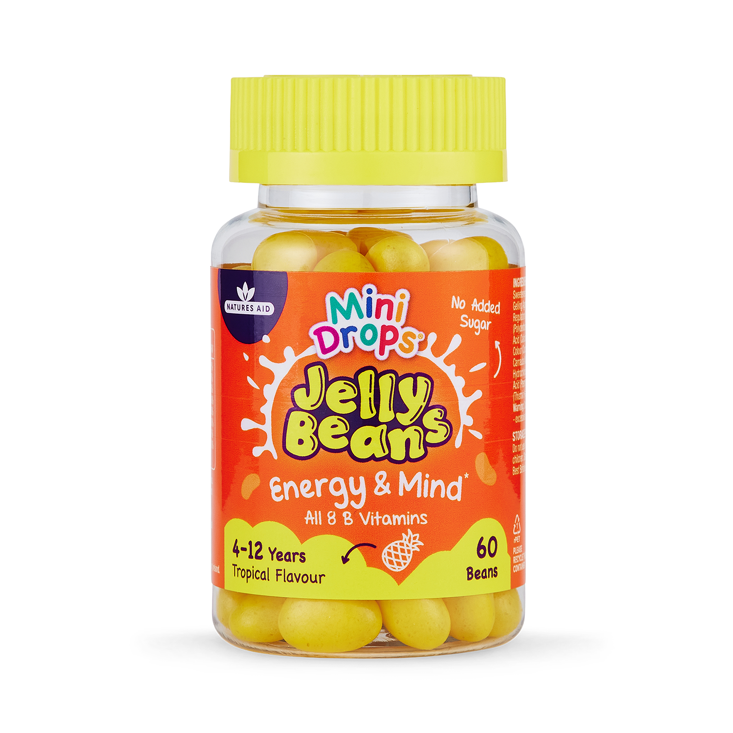 Natures Aid Mini Drops Jelly Beans Energy & Mind 60 Beans