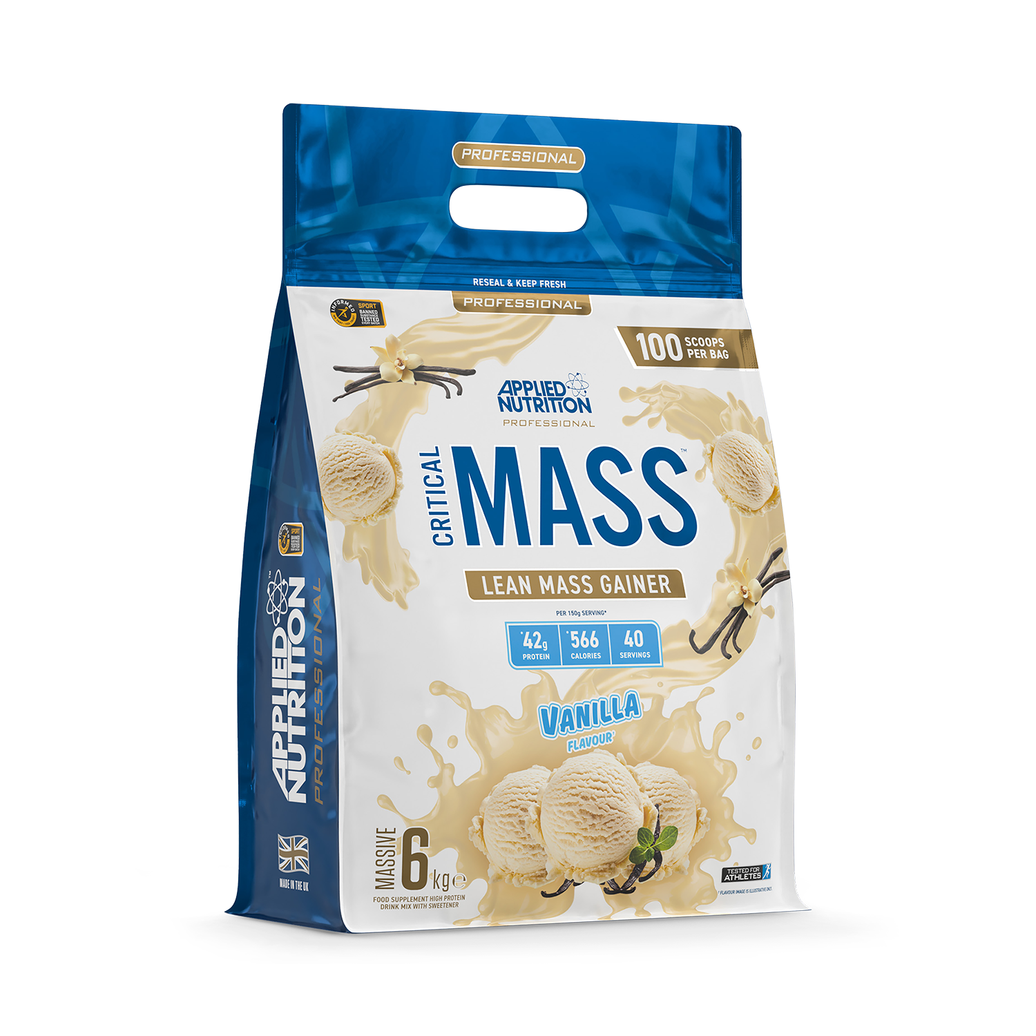 Applied Nutrition Critical Mass Professional Lean Mass Gainer Vanilla 6kg (40 Servings)