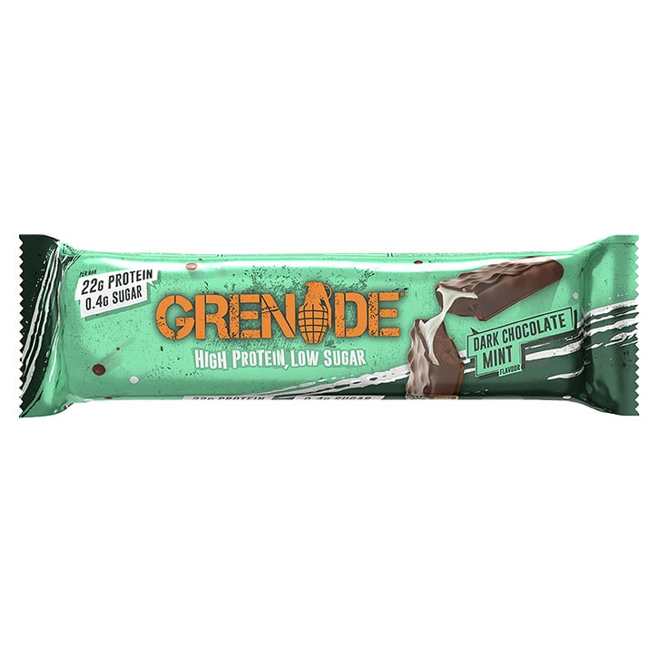 Grenade Dark Chocolate Mint Protein Bar 60g-1