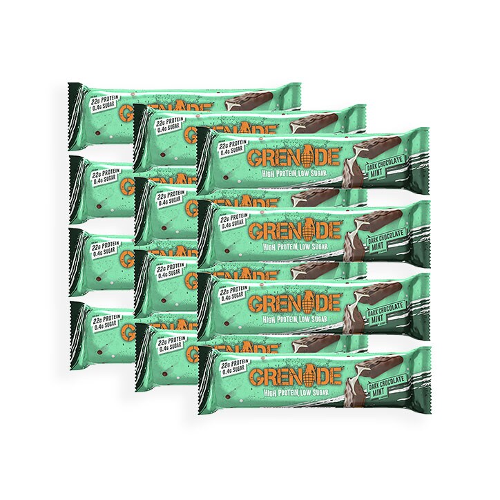 Grenade Dark Chocolate Mint Protein Bar 12 x 60g