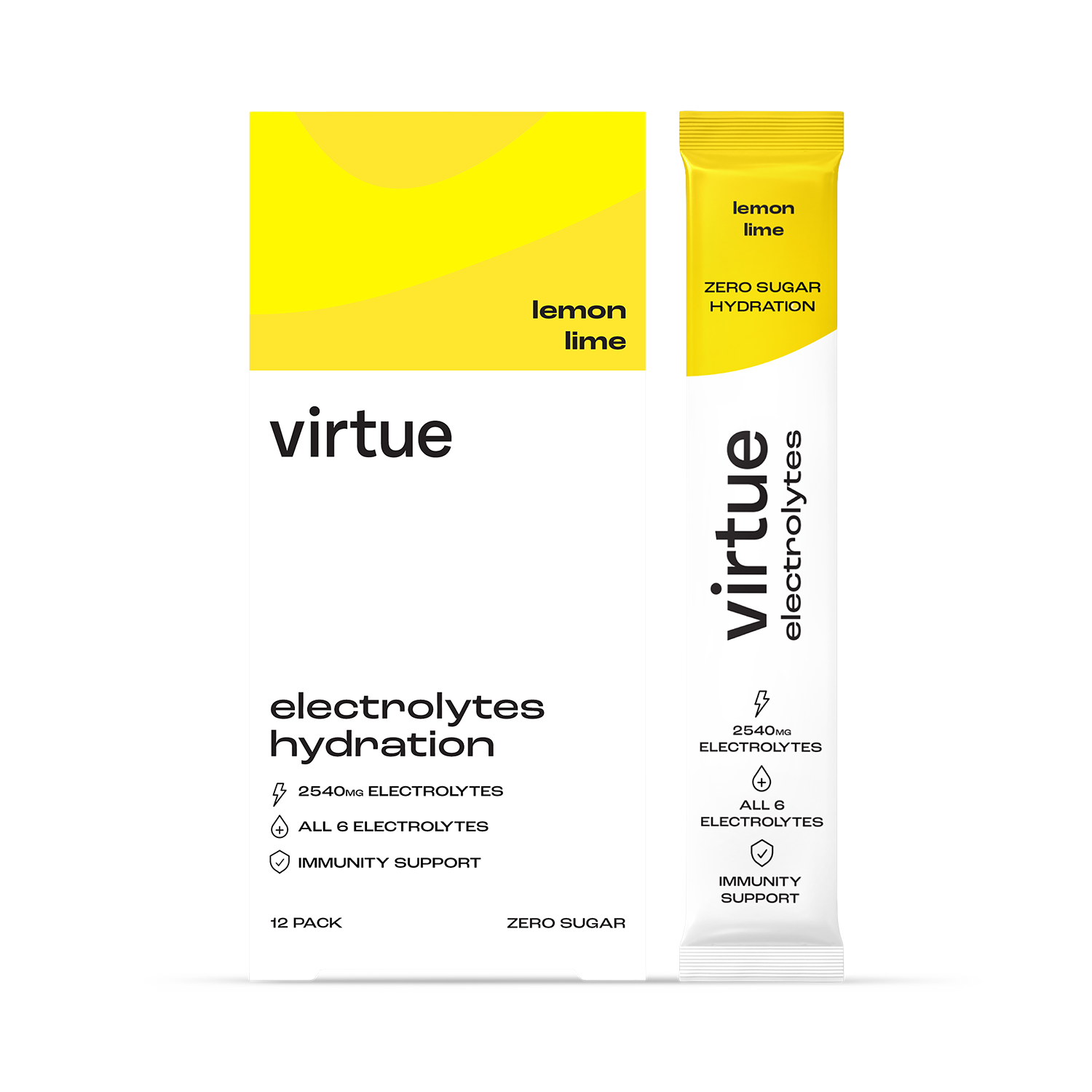 Virtue Electrolytes Hydration - Lemon Lime 12 Sachets