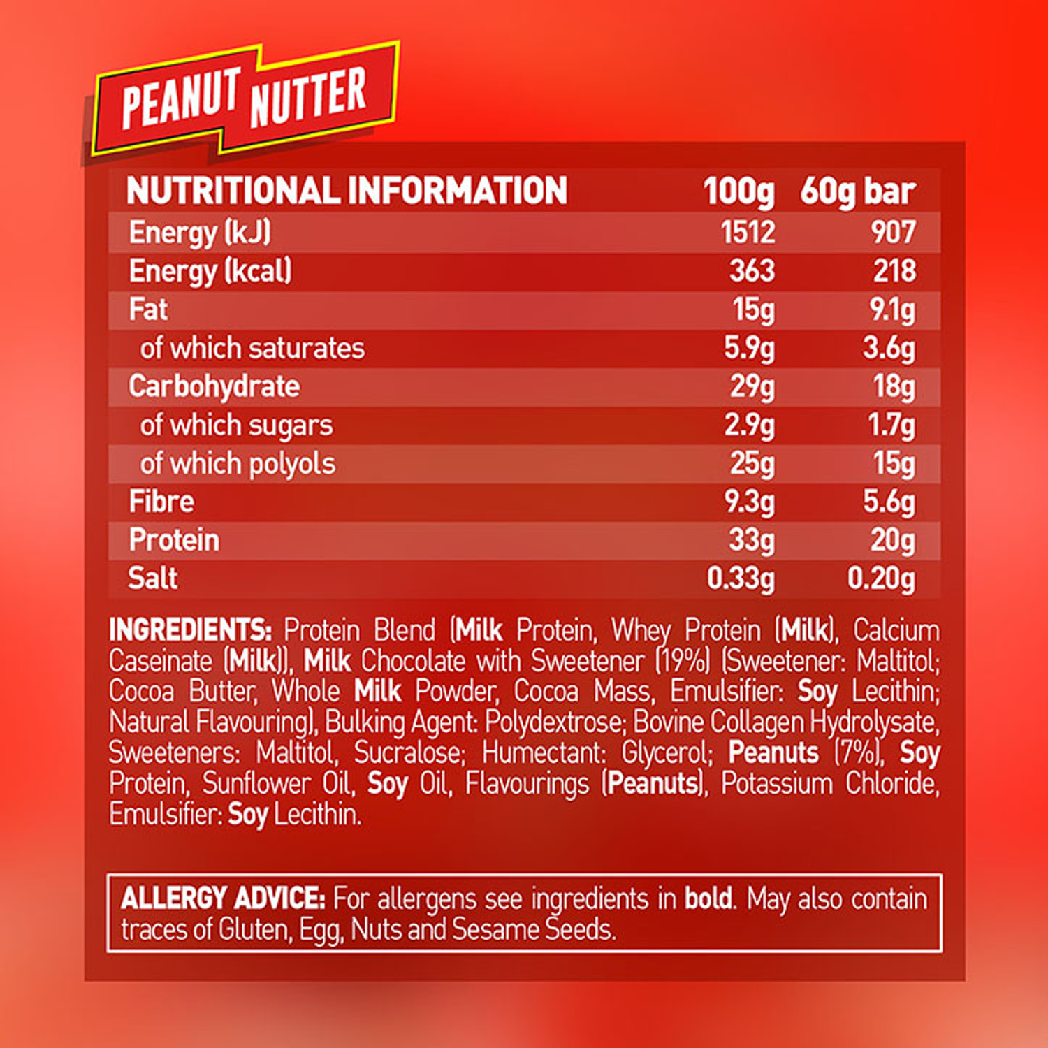 Grenade Peanut Nutter Protein Bar Holland & Barrett