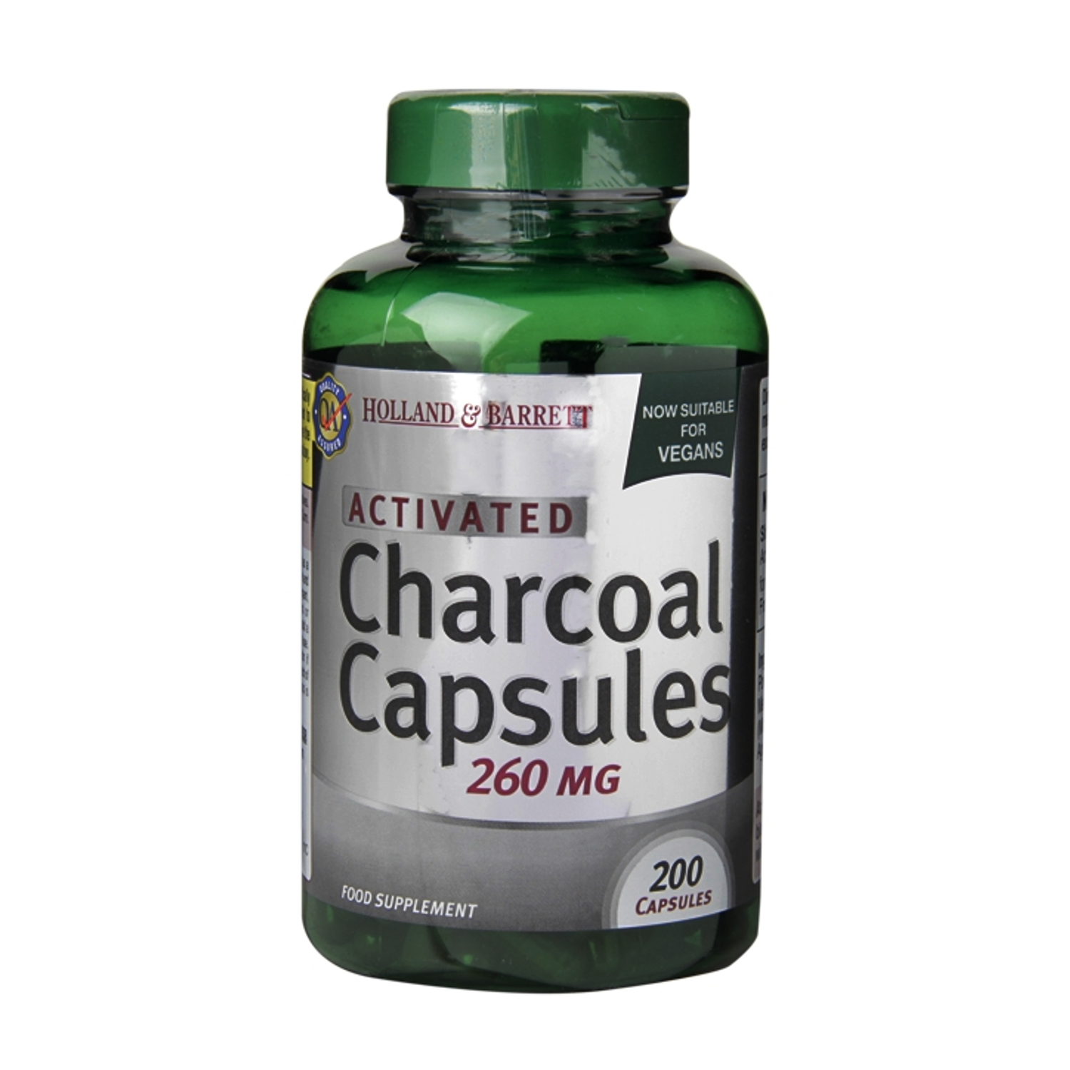 Holland & Barrett Activated Charcoal 260mg 200 Capsules