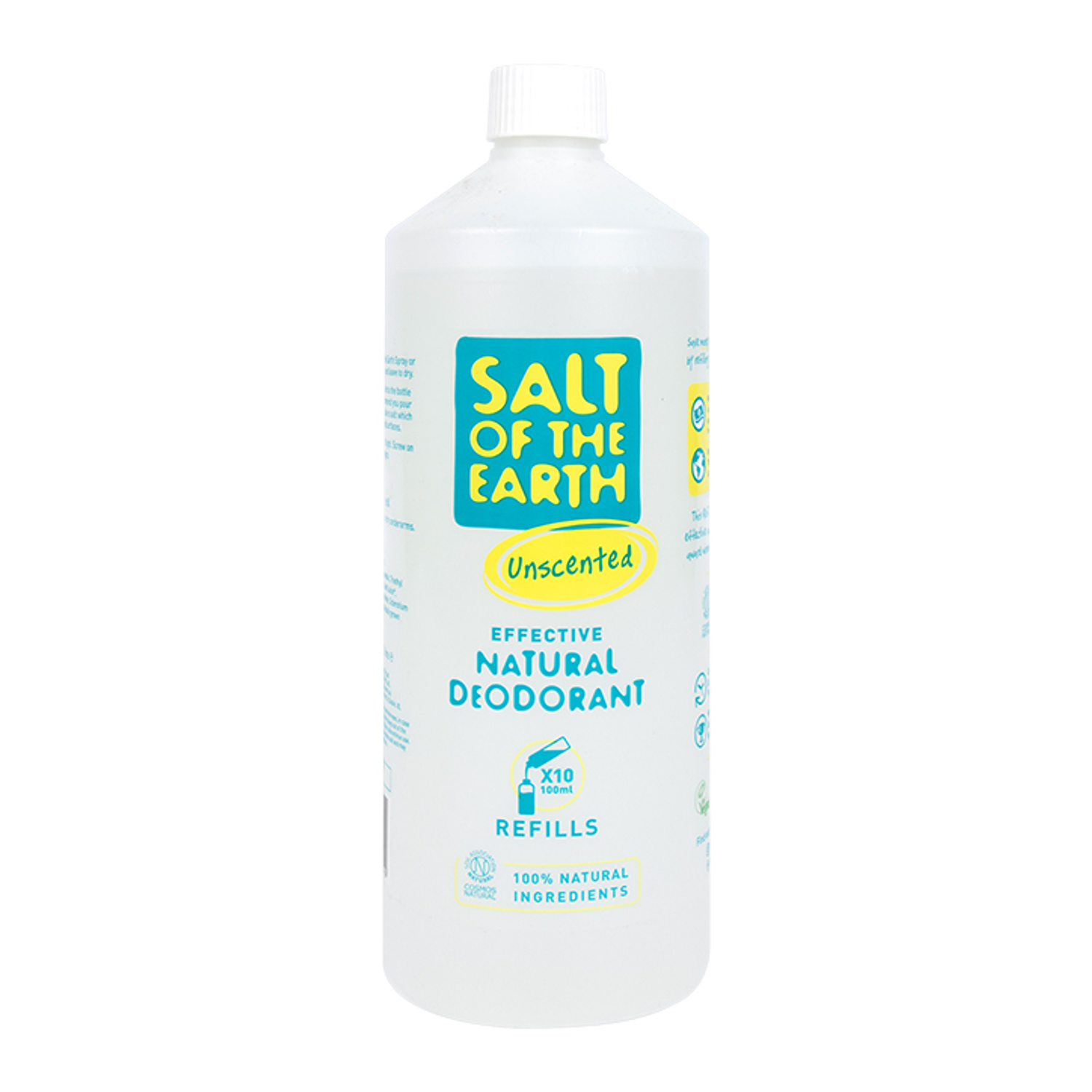 Salt of the Earth Unscented Deodorant Spray Refill 1 Litre Holland