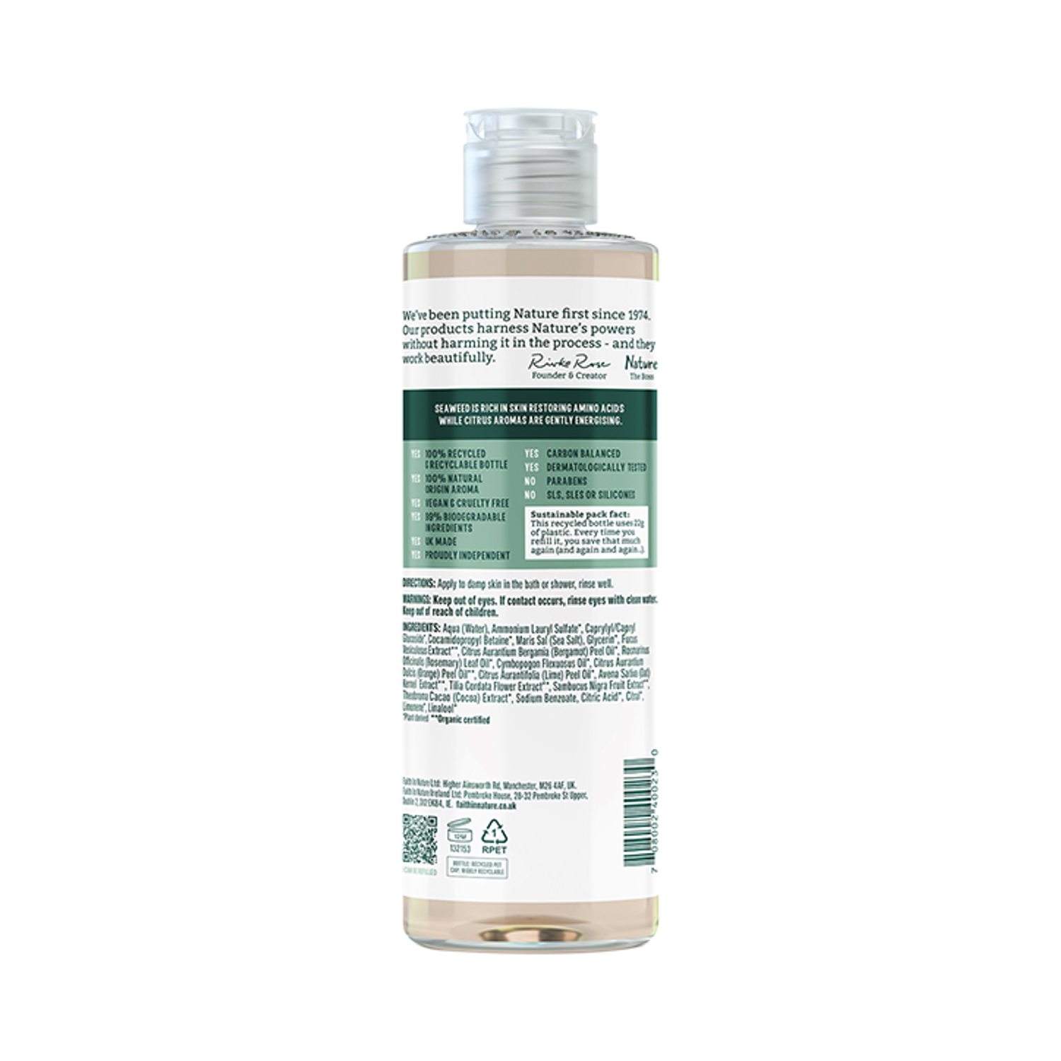 Faith in Nature Seaweed & Citrus Shower Gel & Bath Foam Holland & Barrett