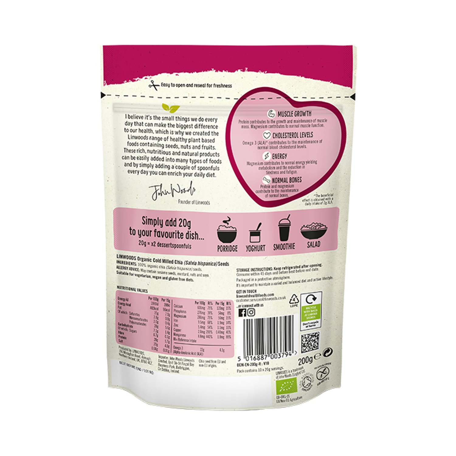 Linwoods Milled Chia Seed Holland & Barrett