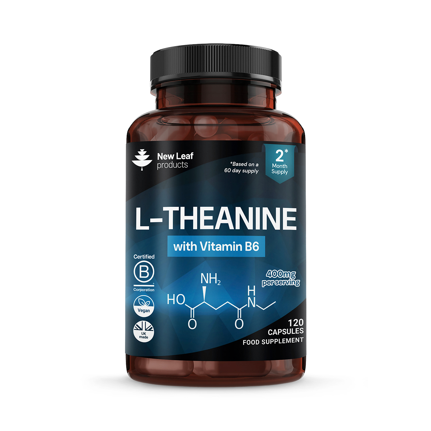 thumbnail image 2 of Best Naturals L-Theanine 200 Mg – 2 Pack, 240 Tablets, Made In USA 2 of 4