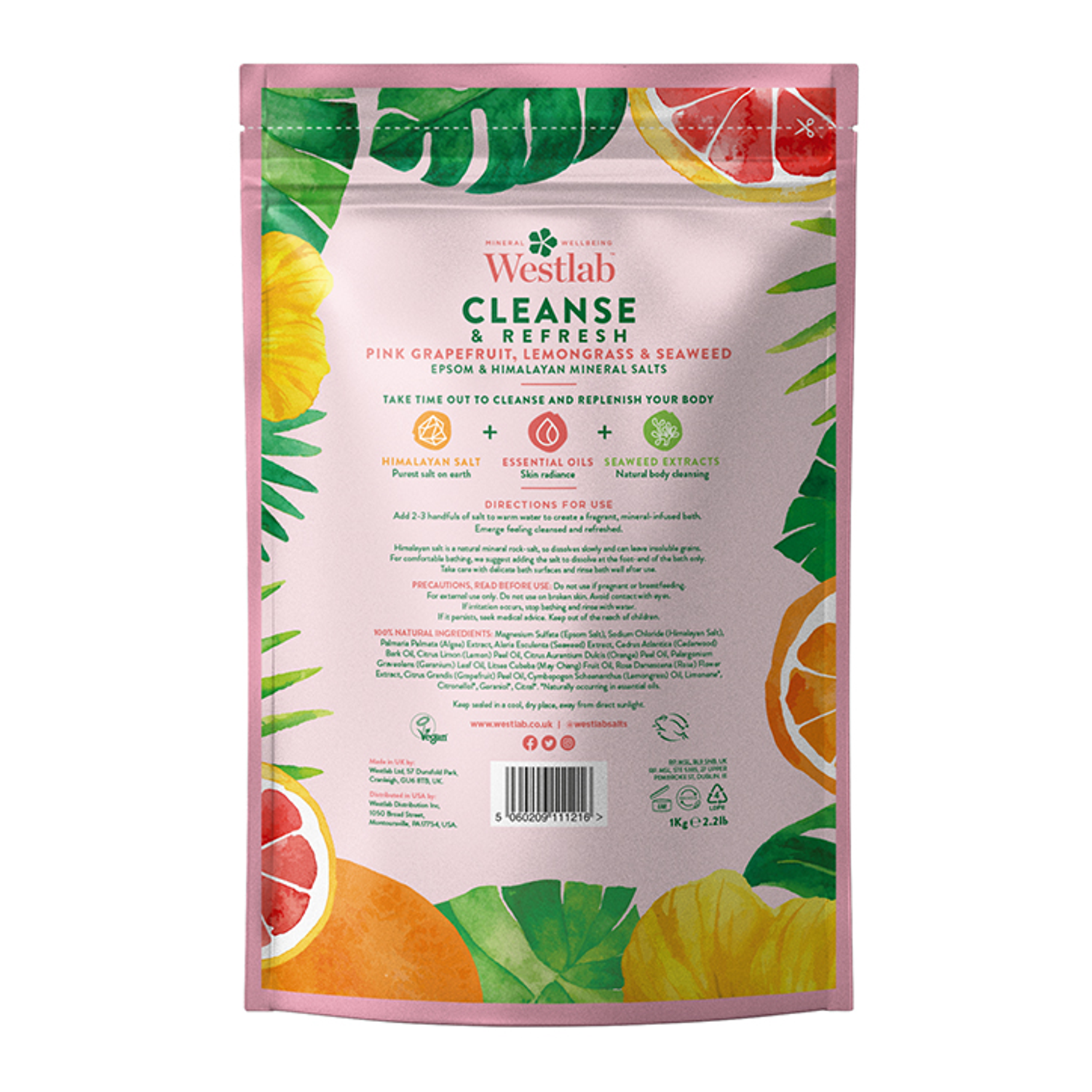 Westlab Cleanse Bathing Salts 1kg Holland & Barrett