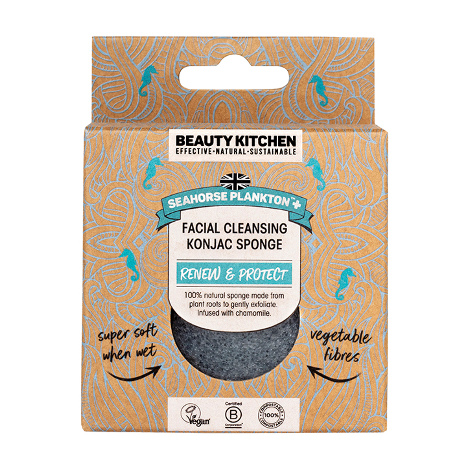 Beauty Kitchen The Sustainables Seahorse Plankton + Cleansing Konjac