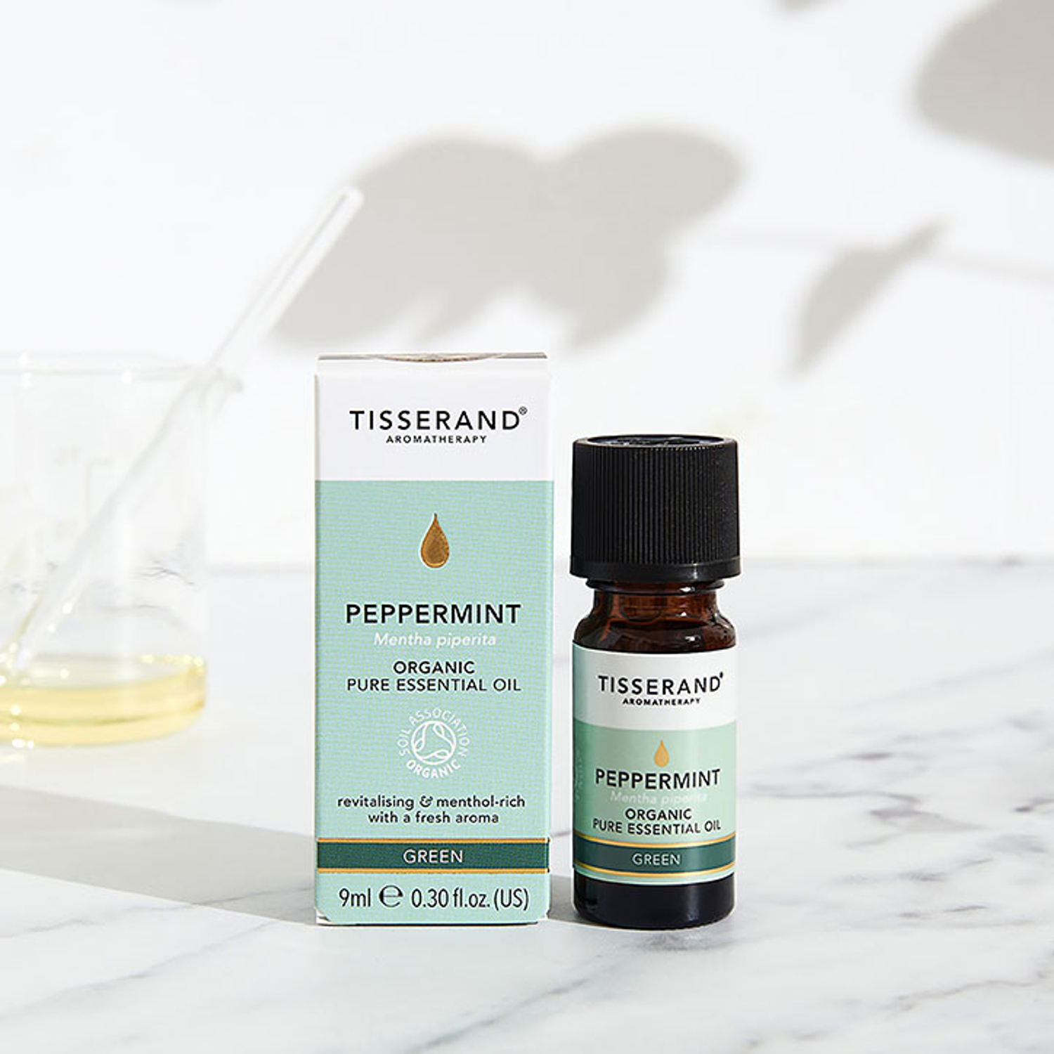 Tisserand Peppermint Organic Pure Essential Oil 9ml Holland & Barrett