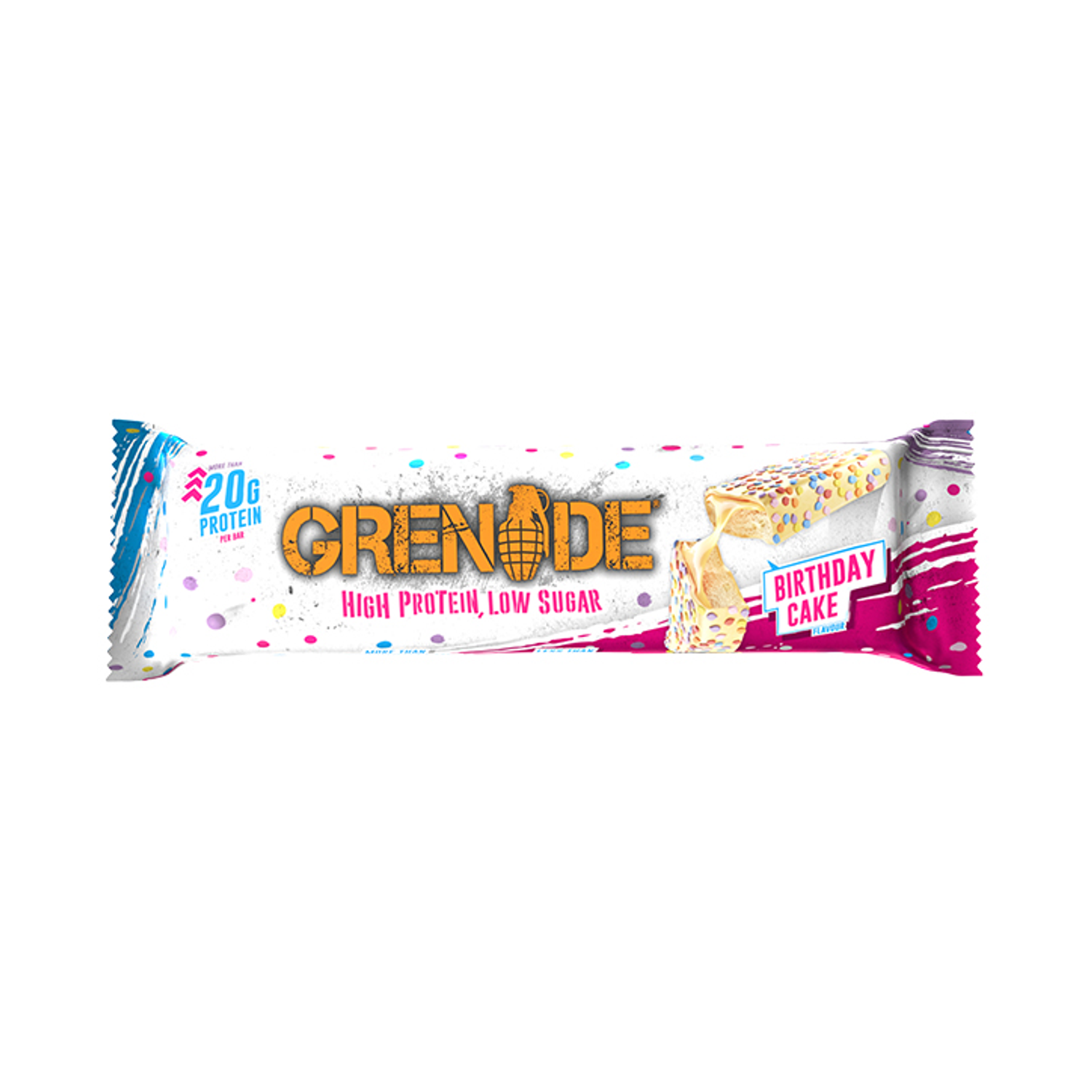 Grenade Birthday Cake Protein Bar 60g Holland & Barrett