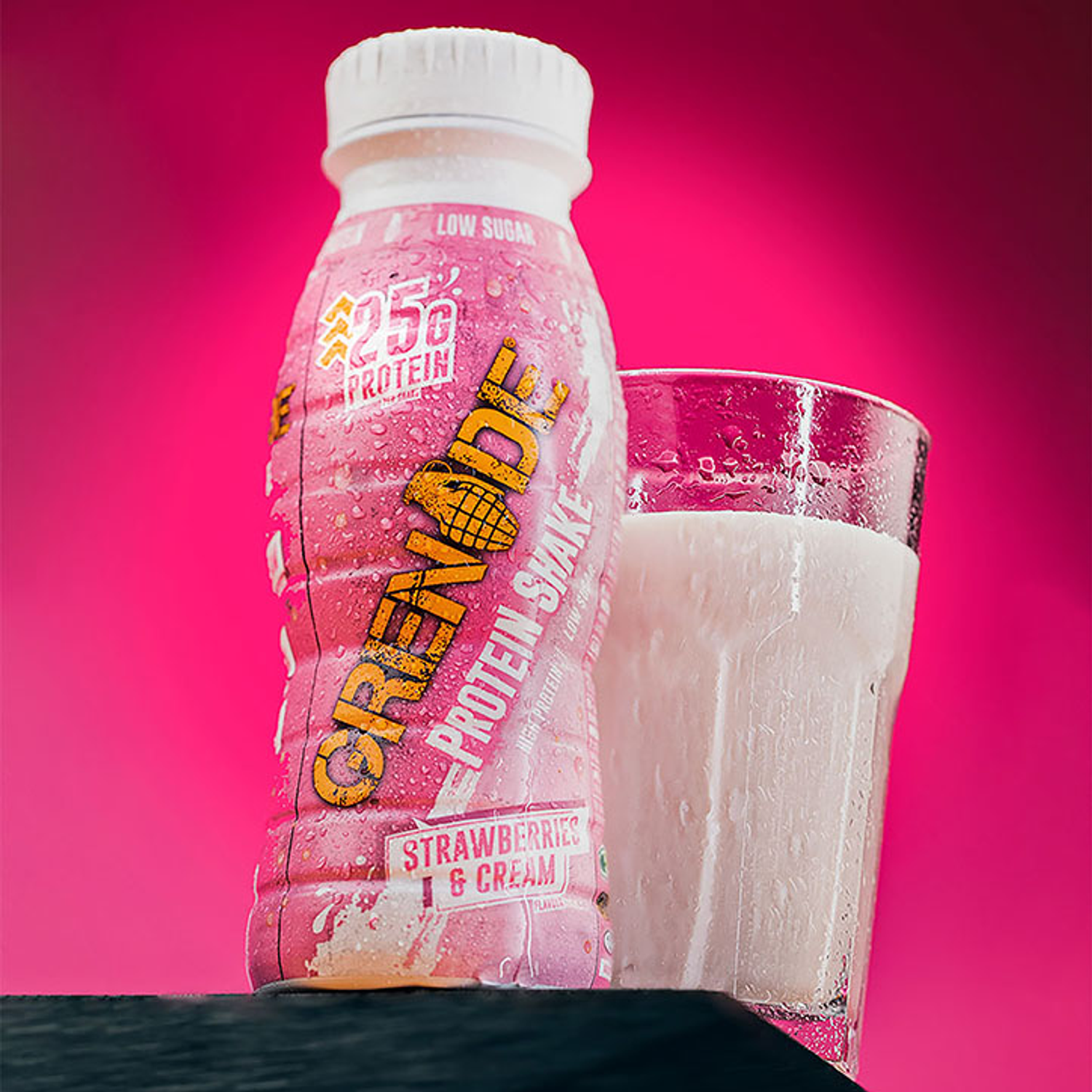 Grenade Protein Shake Strawberries & Cream High Protein Low Calorie