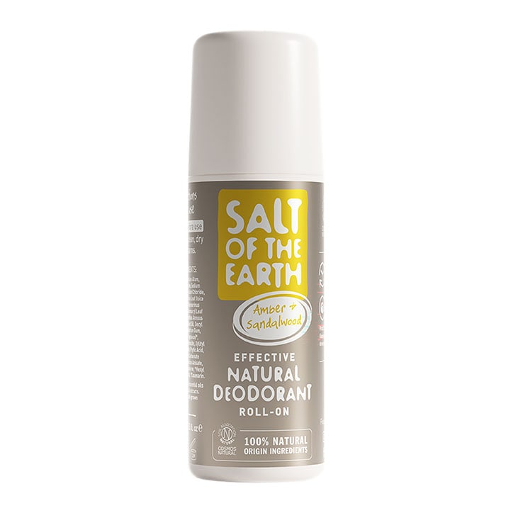 Salt of the Earth - Amber & Sandalwood Natural Deodorant Roll-on 75ml ...