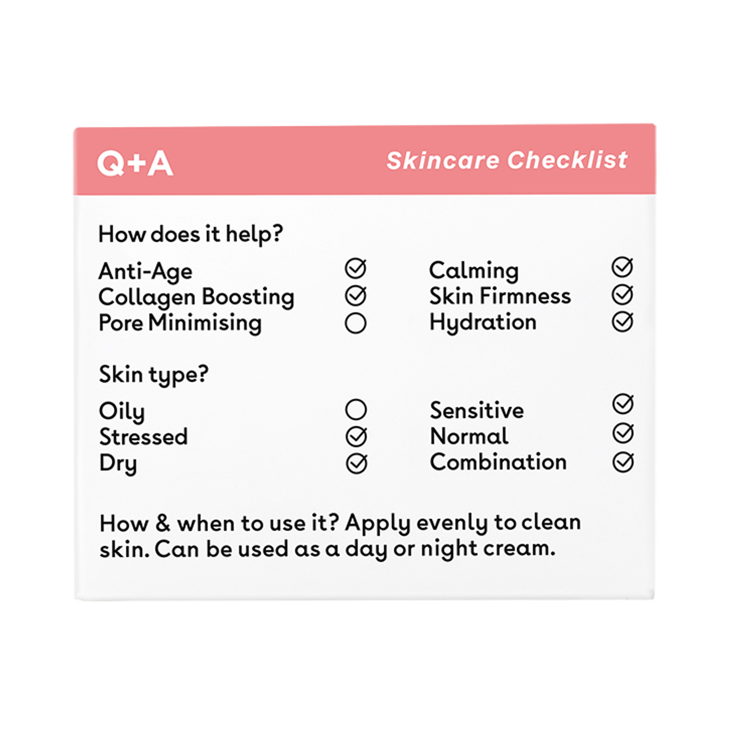 Q+A Collagen Face Cream 50g Holland & Barrett