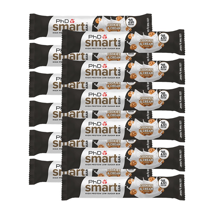 PhD Smart Bar Cookies & Cream 12 x 64g-1