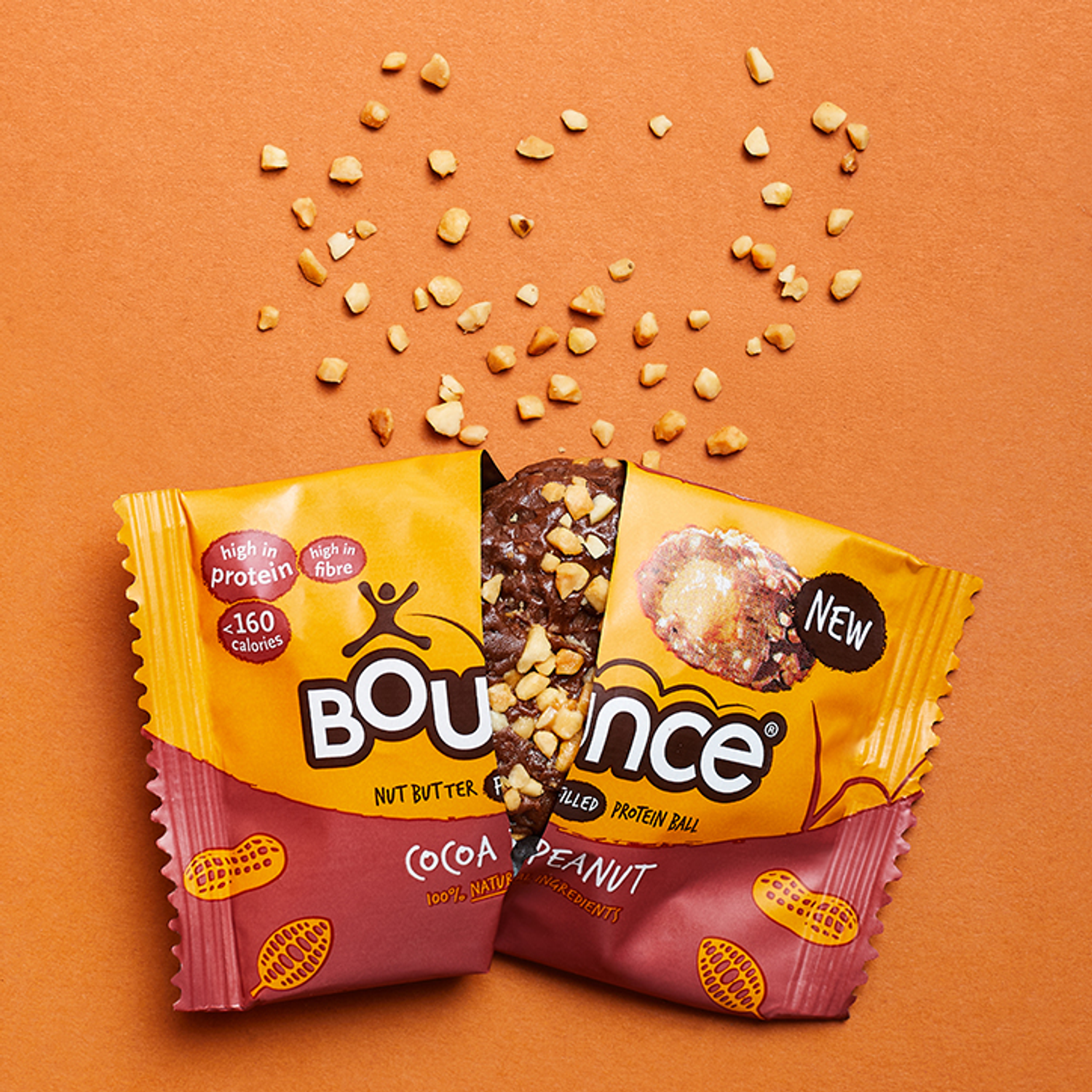 Bounce Peanut Butter Filled Cocoa Protein Ball Holland & Barrett