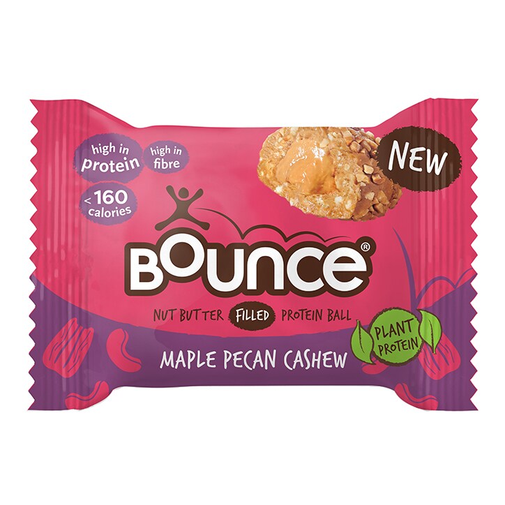 Bounce Cashew Butter Filled Maple and Pecan Plant Protein Ball 35g