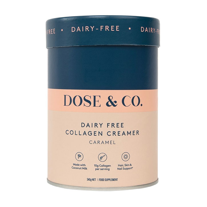 Dose & Co Dairy-Free Collagen Creamer Caramel 340g-1