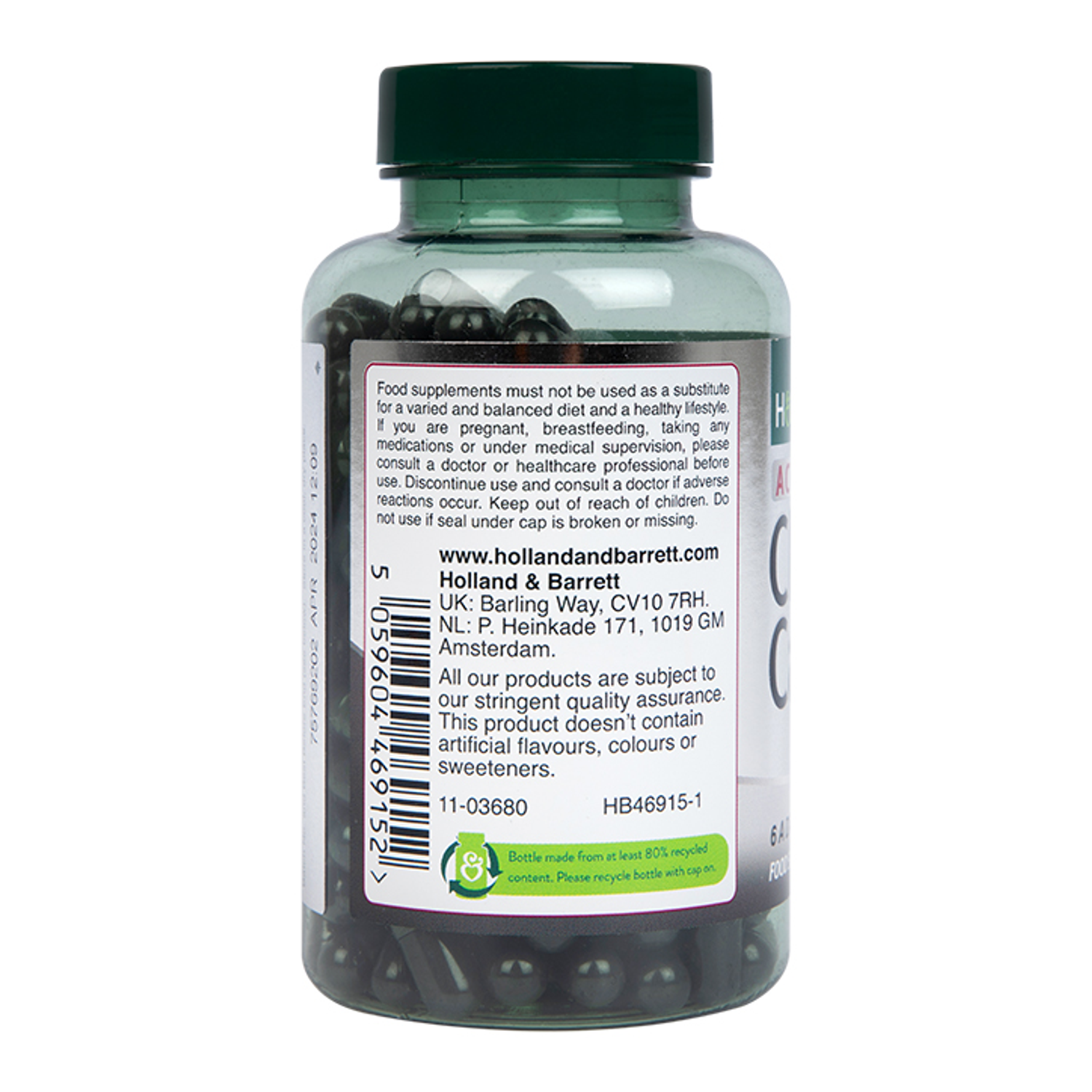 H&B Charcoal Capsules Holland & Barrett