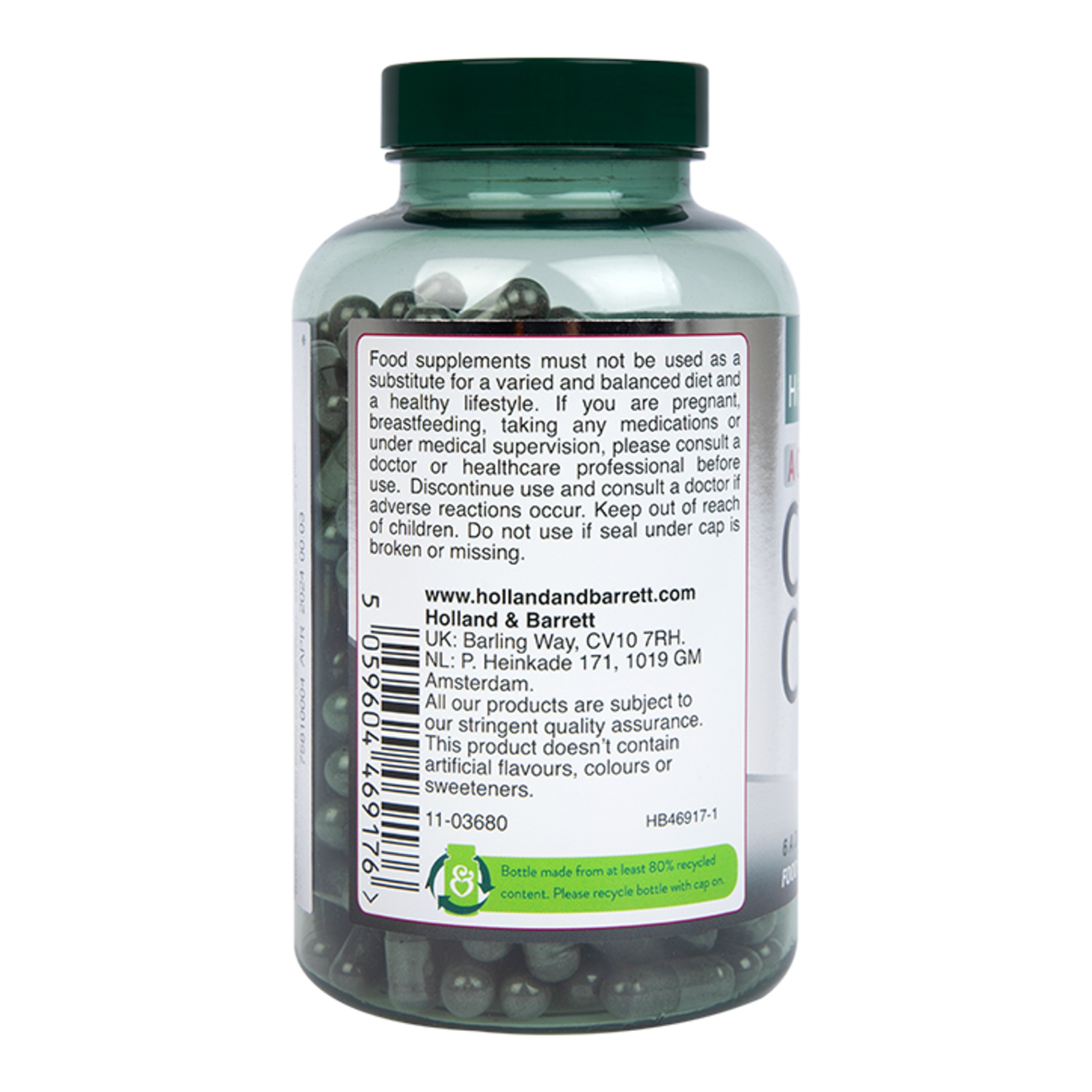 Activated Charcoal 1560mg 240 Capsules Holland & Barrett