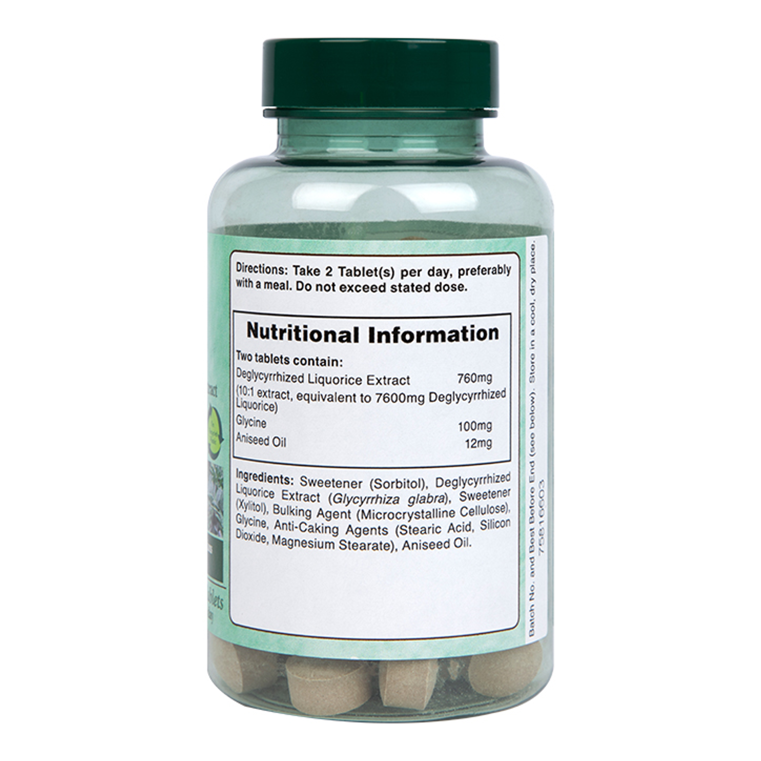 Nature's Garden DGL Liquorice Tablets Vegan Holland & Barrett