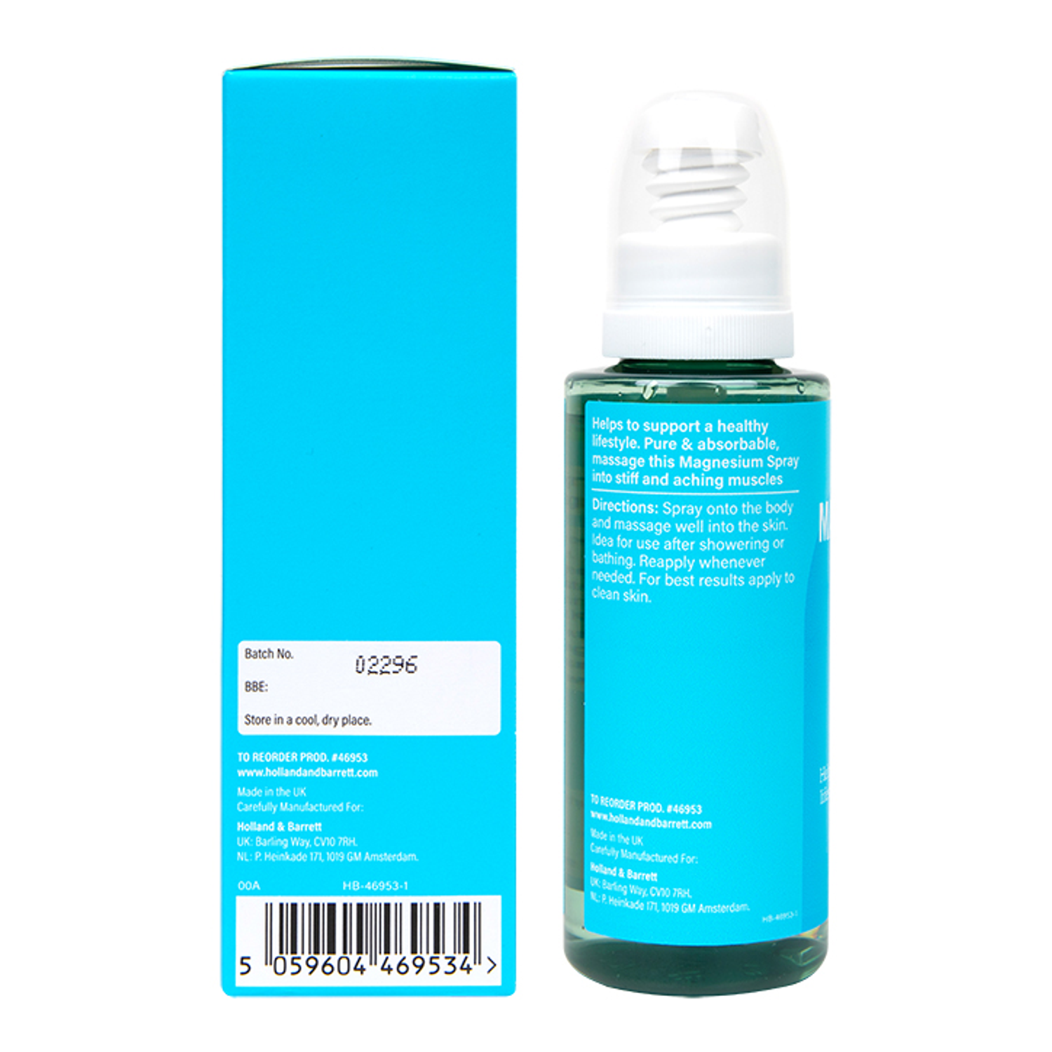 Magnesium Oil Spray Holland & Barrett